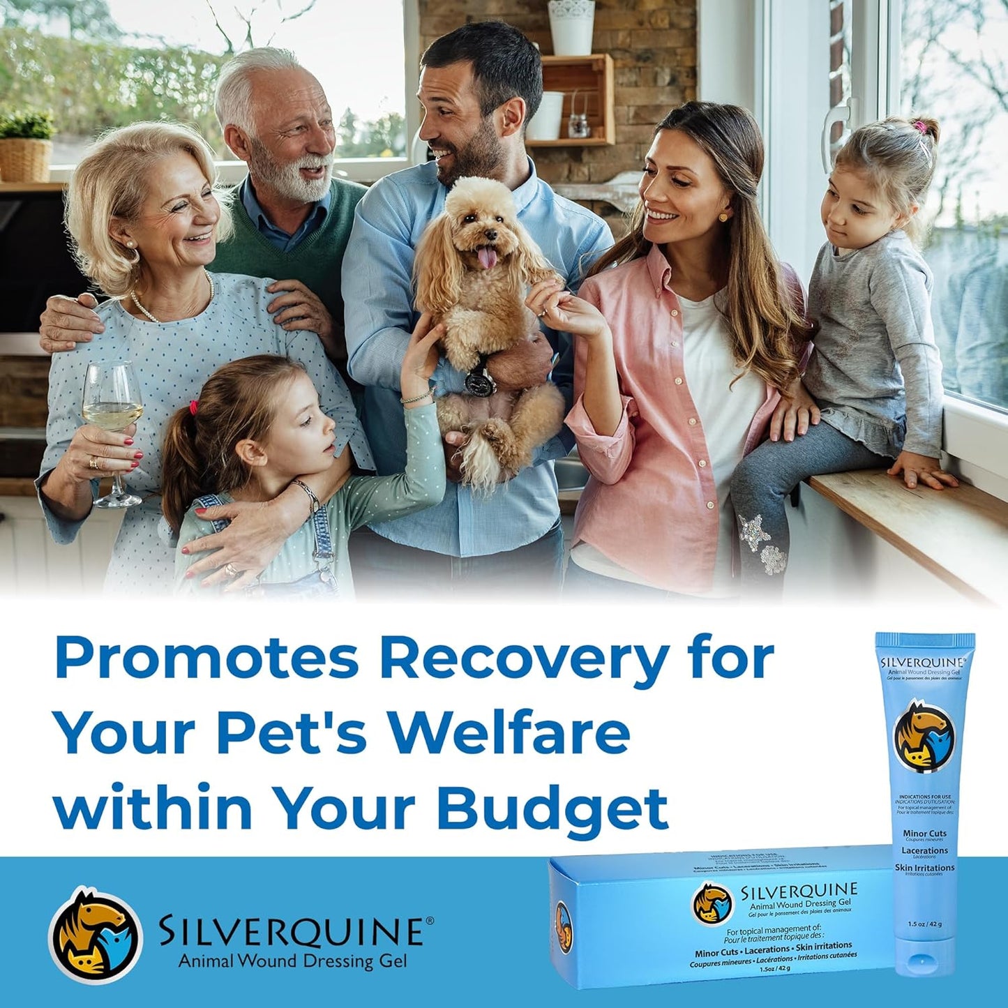 Hot Spot Gel for Dogs and Cats - Dog Wound and Skin Irritation Solution, Pet Emergency Kit, Hydrogel Ointment for Cuts, Burns, Itch, Skin Issues, and Pet Restoration & Wellness - 1.5 Oz