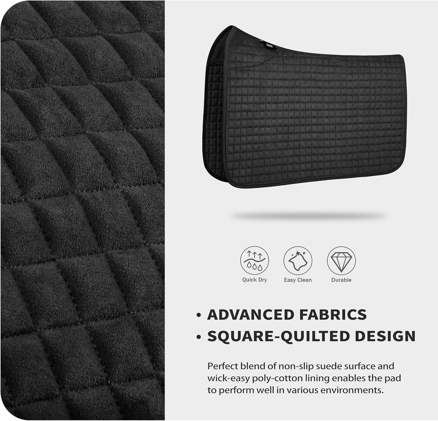 Tackmore Western Saddle Pad Breathable, Shock-Absorbing Saddle Pad