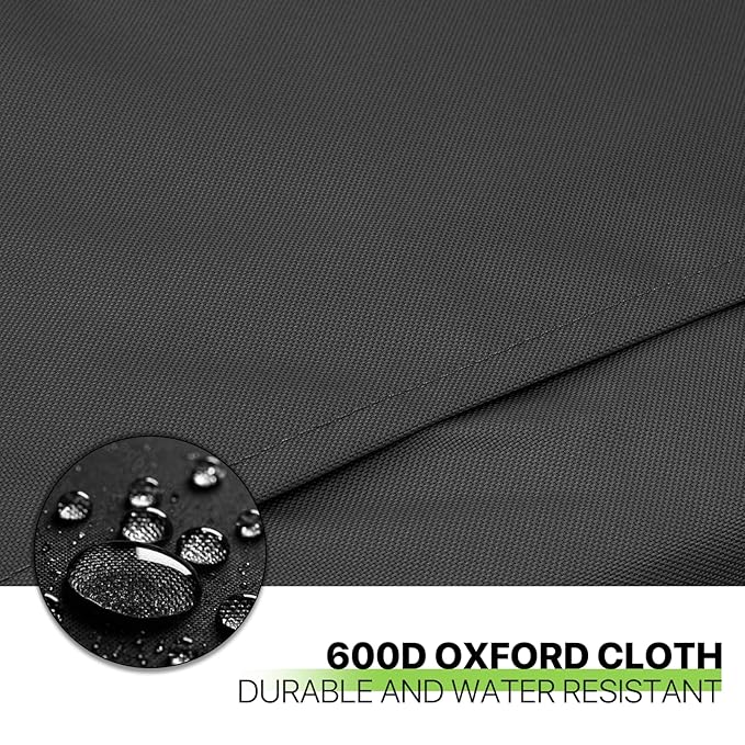 Magshion Pet Stroller for Medium Dogs w/Adjustable Handle, 3-Wheel Dog Cat Wagon w/Dual Entry, Rear Storage, Breathable Mesh, One-Foot Brake, Ideal for Large Pets up to 55 lbs, Black