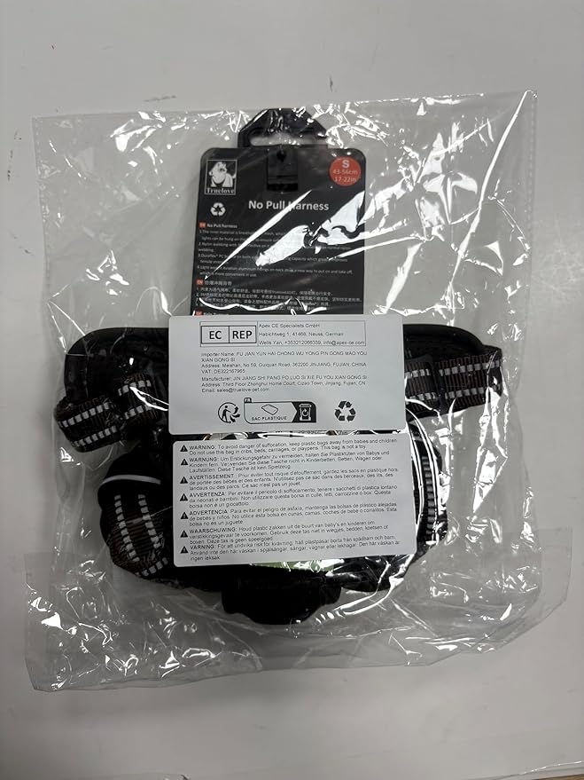 TRUE LOVE Dog Harness No Pull Nylon Reflective Pet Harness Adjustable Comfortable Control Step-in Brilliant Colors Truelove TLH56512