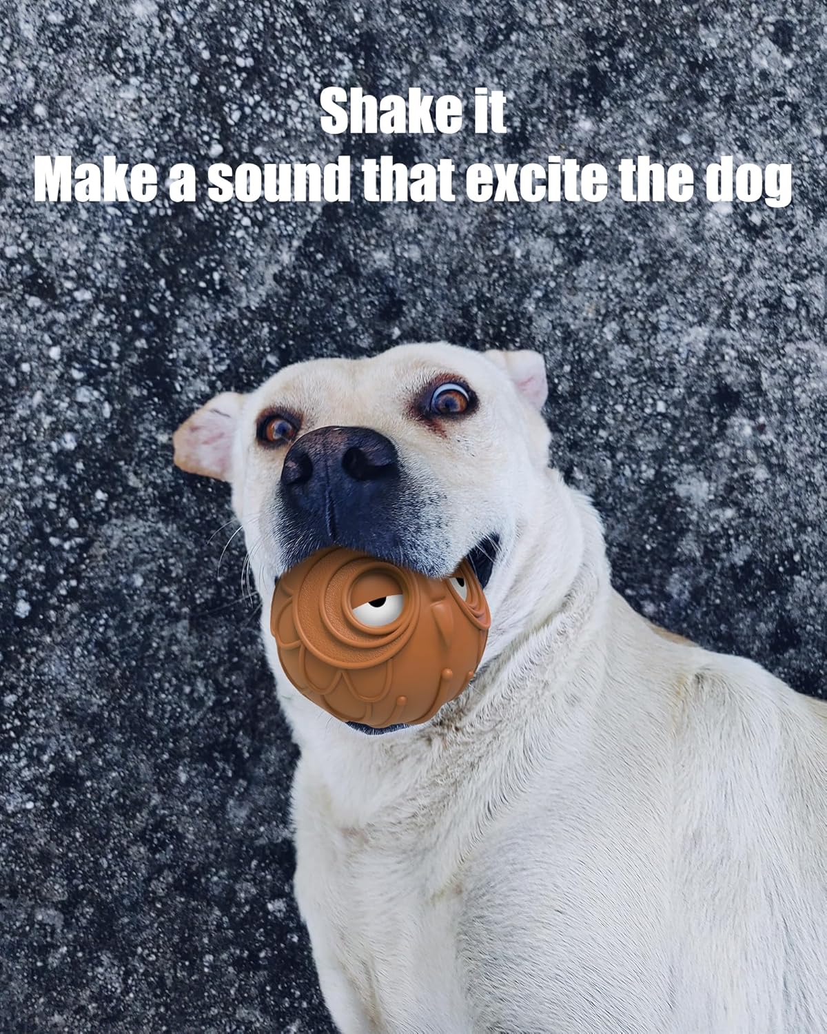 Giggle Ball for Dogs Owl Dog Toys for Aggressive Chewers Medium Large Dogs Fun Gift for Dog Natural Rubber Herding Ball for Dogs Cute Owl Hoot Brown New