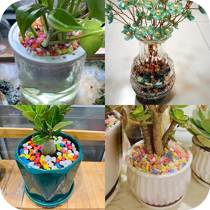 Red Pebbles for Crafts, 0.9 Pound Natural Polished Aquarium Gravel, Decorative Pebbles for Indoor Plants, Turtle Tank, Vase, Succulents Cactus, Garden Landscaping