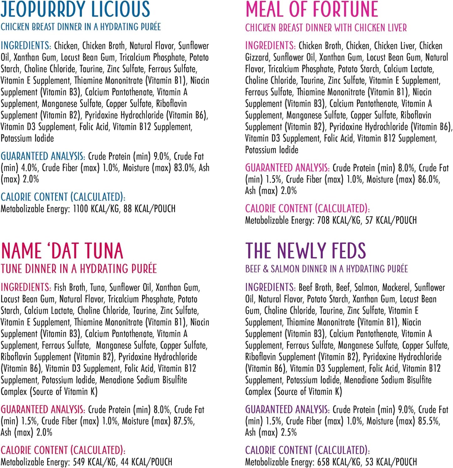 Weruva Slide N' Serve Paté Wet Cat Food, The Showcase Chowdown Variety Pack, 2.8oz Pouch, Pack of 16