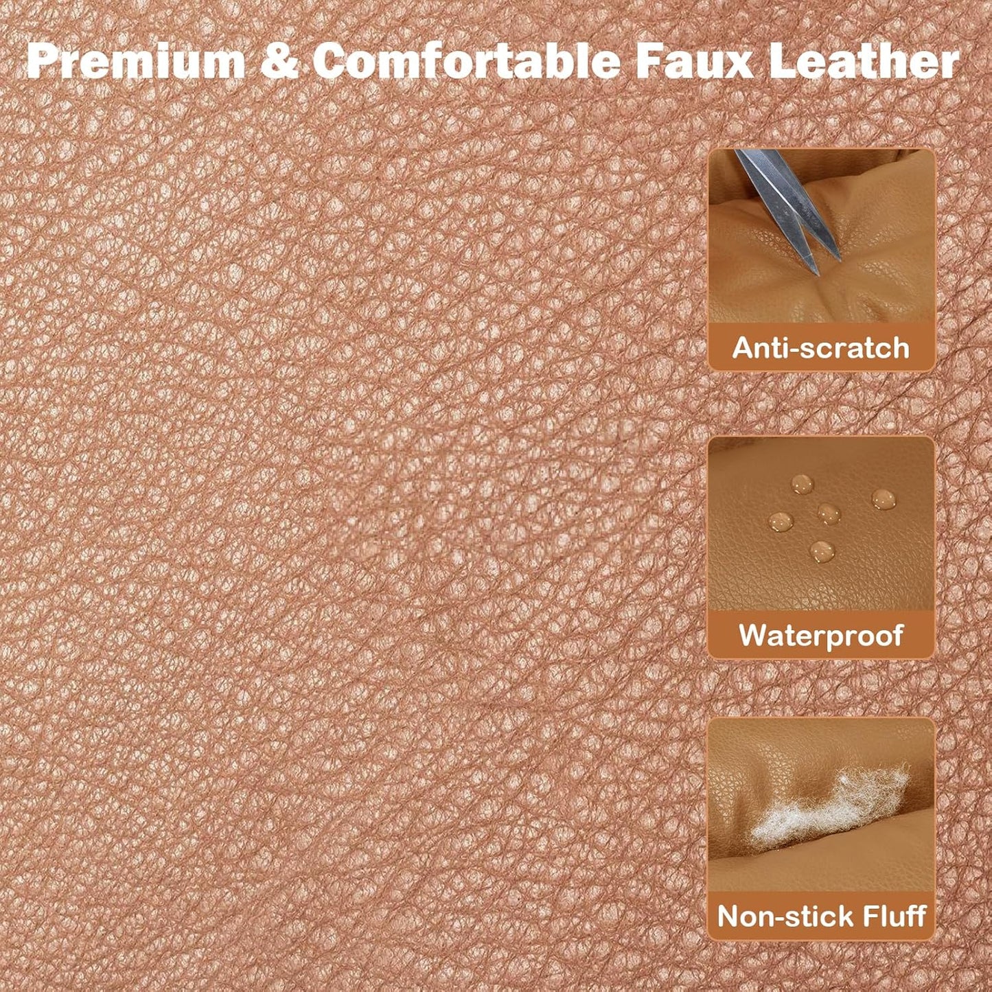 2 and 1 Center Console Dog Car Seat & Carrier for Small Dogs, Large Leather Dog Car Bed with Storage Pocket, Waterproof PVC Leather Seat Travel Bed for Front & Back Seat, Clip-On Safety Leash