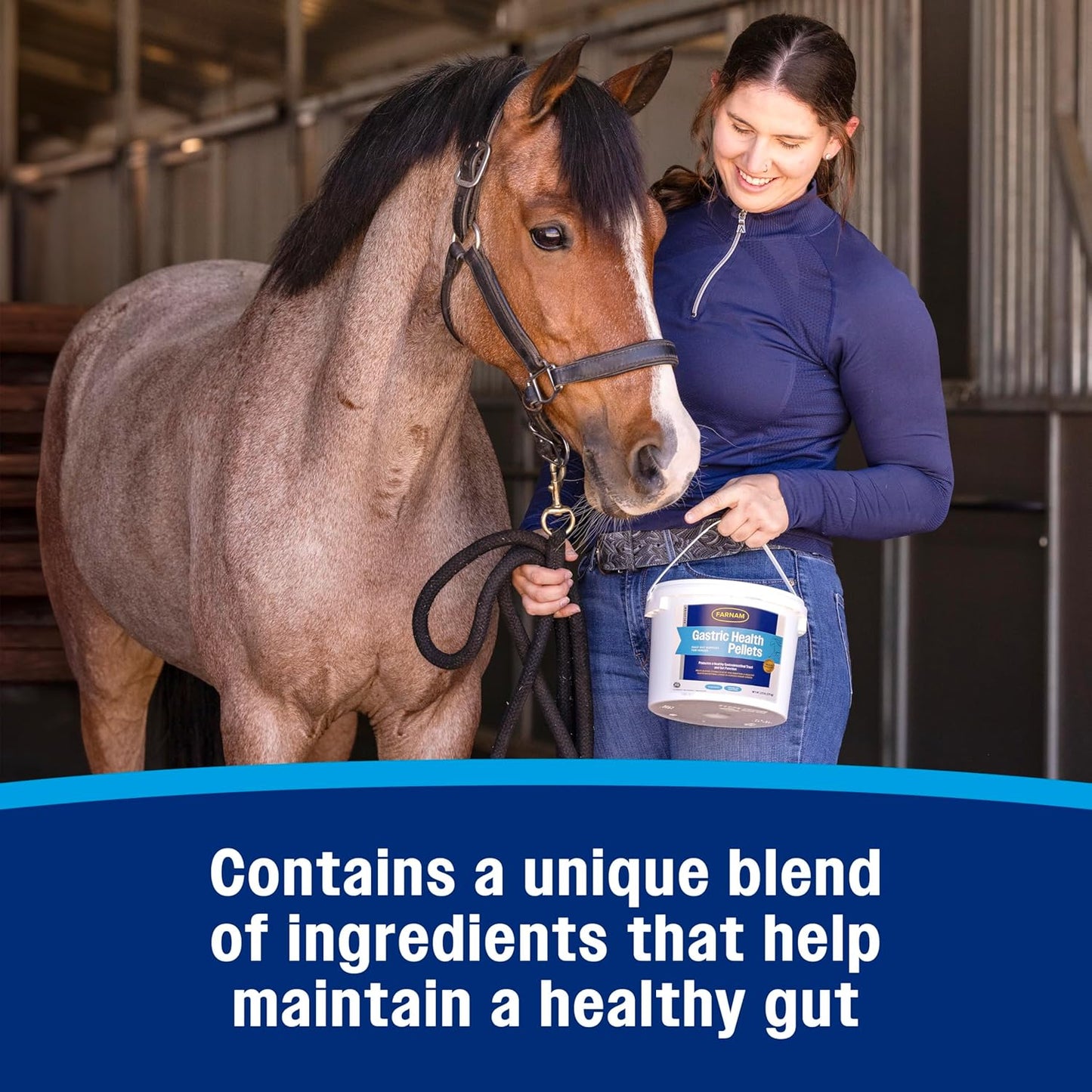 Farnam Gastric Health Pellets, Daily Gut and Digestive Health Supplement for Horses Helps Maintain a Healthy Gastrointestinal Tract and Gut Function