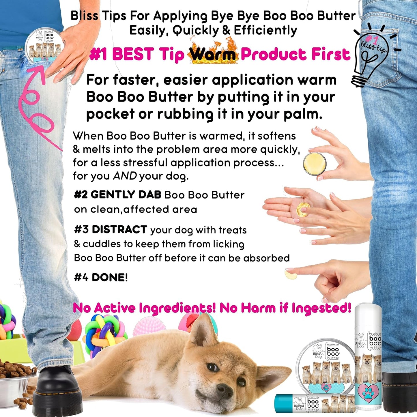 The Blissful Dog 1 oz TIN Shiba Inu Booboo Butter