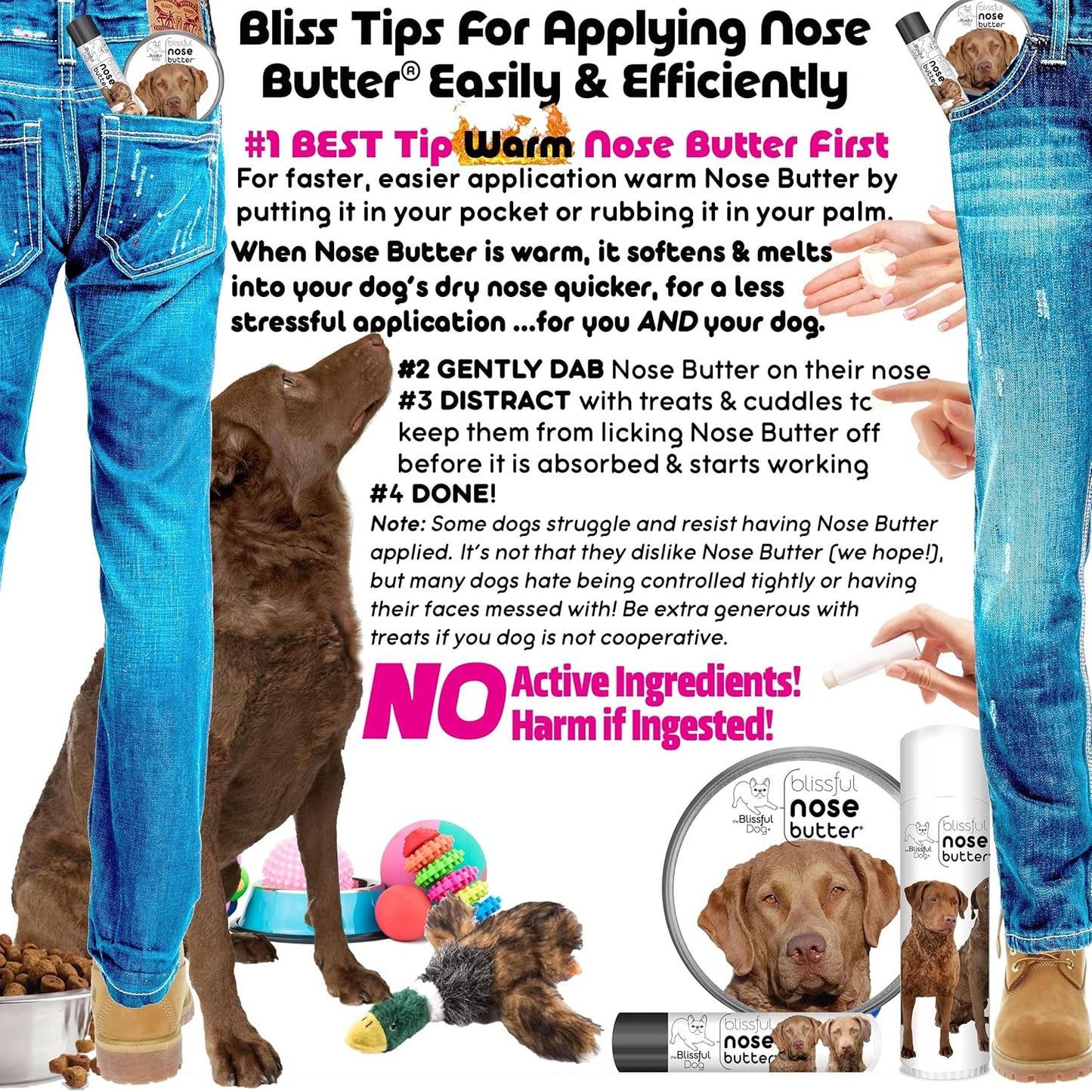 The Blissful Dog Chesapeake Bay Retriever Unscented Nose Butter, 16oz