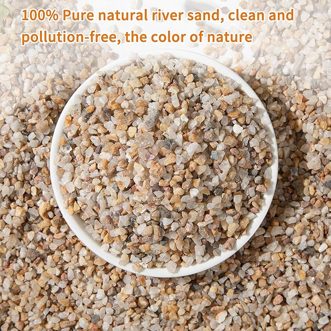 5lb Mixed Sand Rocks Pebbles Pumice Potting Soil Amendment Succulent Cactus Bonsai Gritty Rock Decorative Gravel for Succulents, Bonsai, Vase Fillers,Terrarium Plants