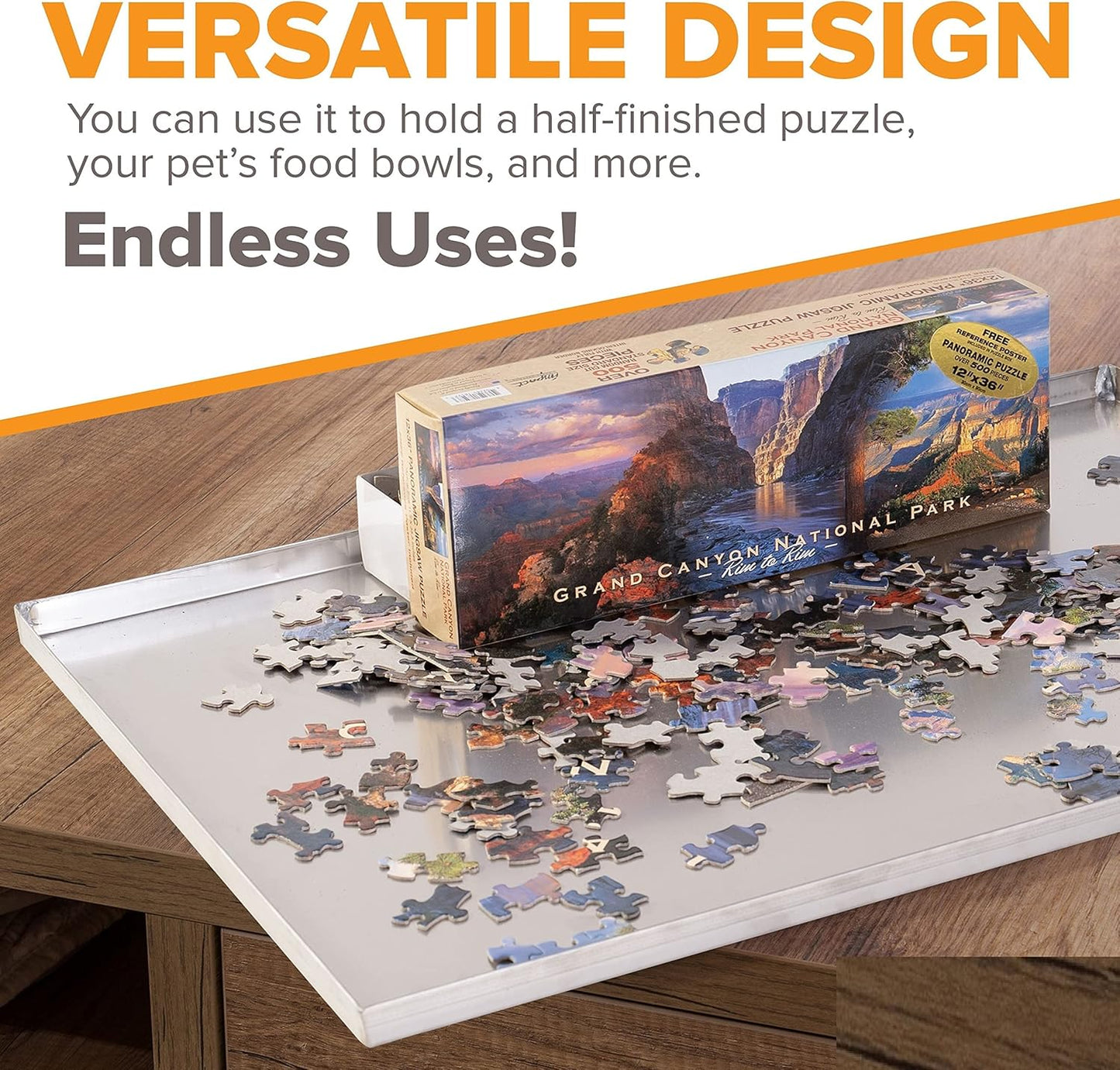 39.96" x 29.45" Metal Replacement Dog Crate Pan Chew Proof Crack Proof Pet Kennel Tray Central Dog Training Crate Pan Pet Supplies, Stainless Steel, 1" H