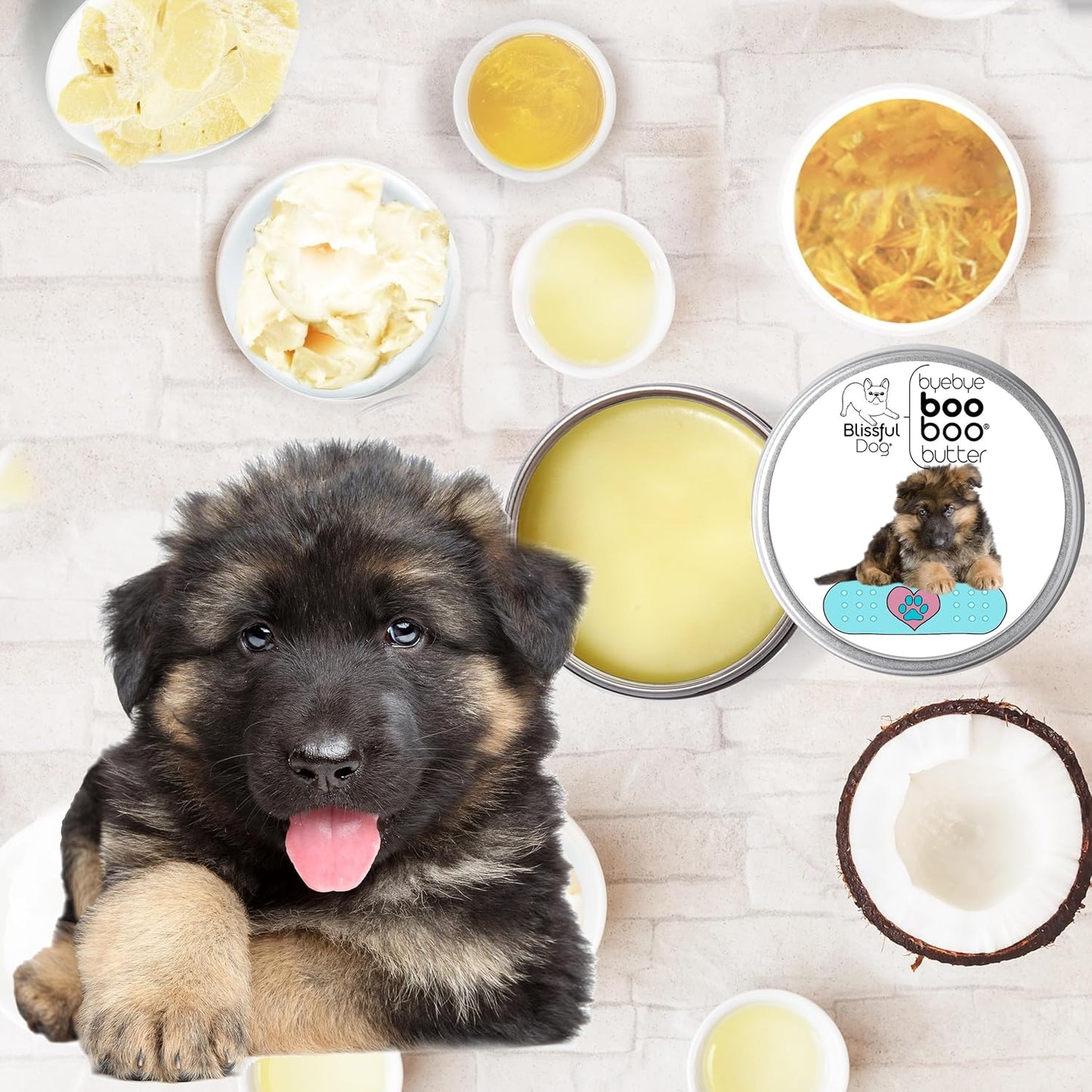 The Blissful Dog 4 oz TIN German Shepherd Booboo Butter
