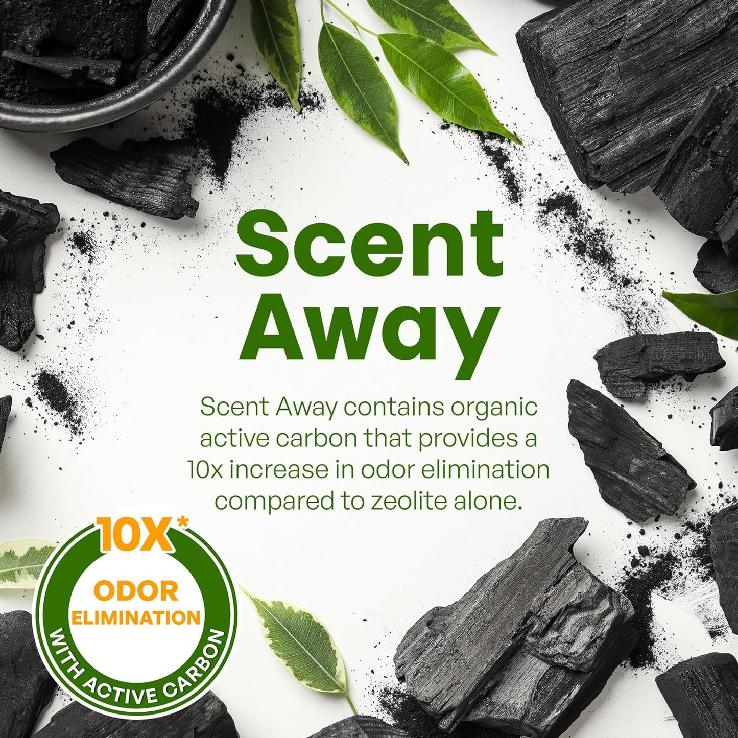 Cat Litter Deodorizer | Litter Box Odor Eliminator | Fragrance-Free with Active Carbon | Eliminates Cat Odors and Smells to Keep Your Home Fresh and Clean (Pack of 1)