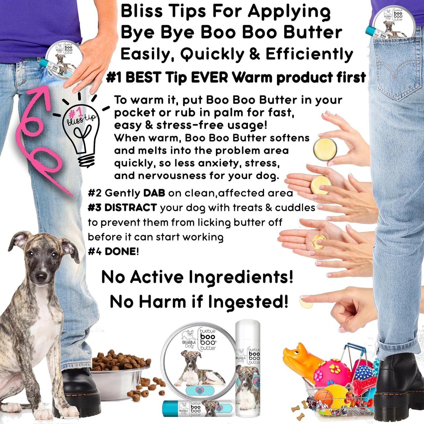 The Blissful Dog Whippet Boo Butter, 8 oz