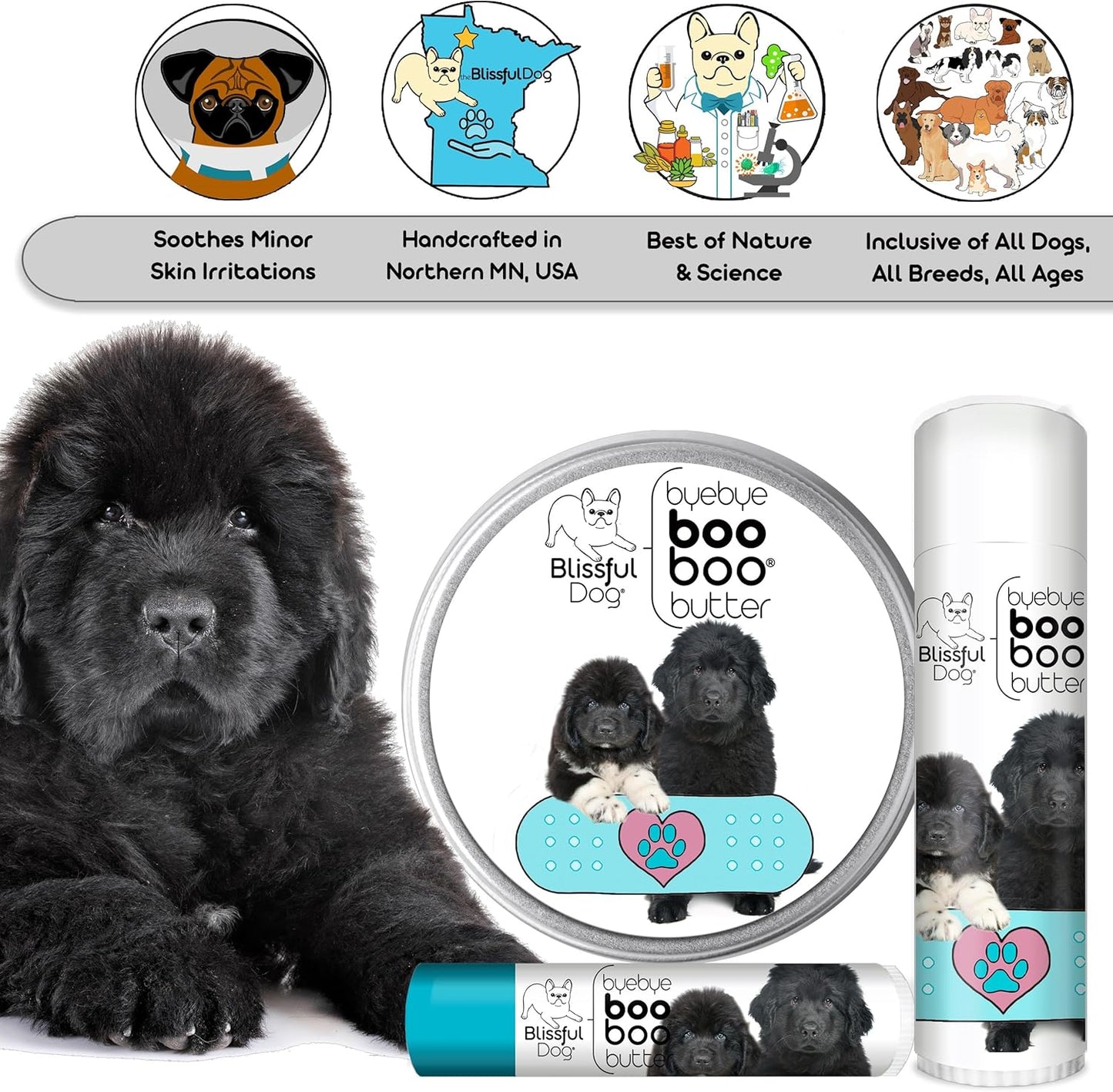 The Blissful Dog 2 oz TIN Newfoundland Booboo Butter