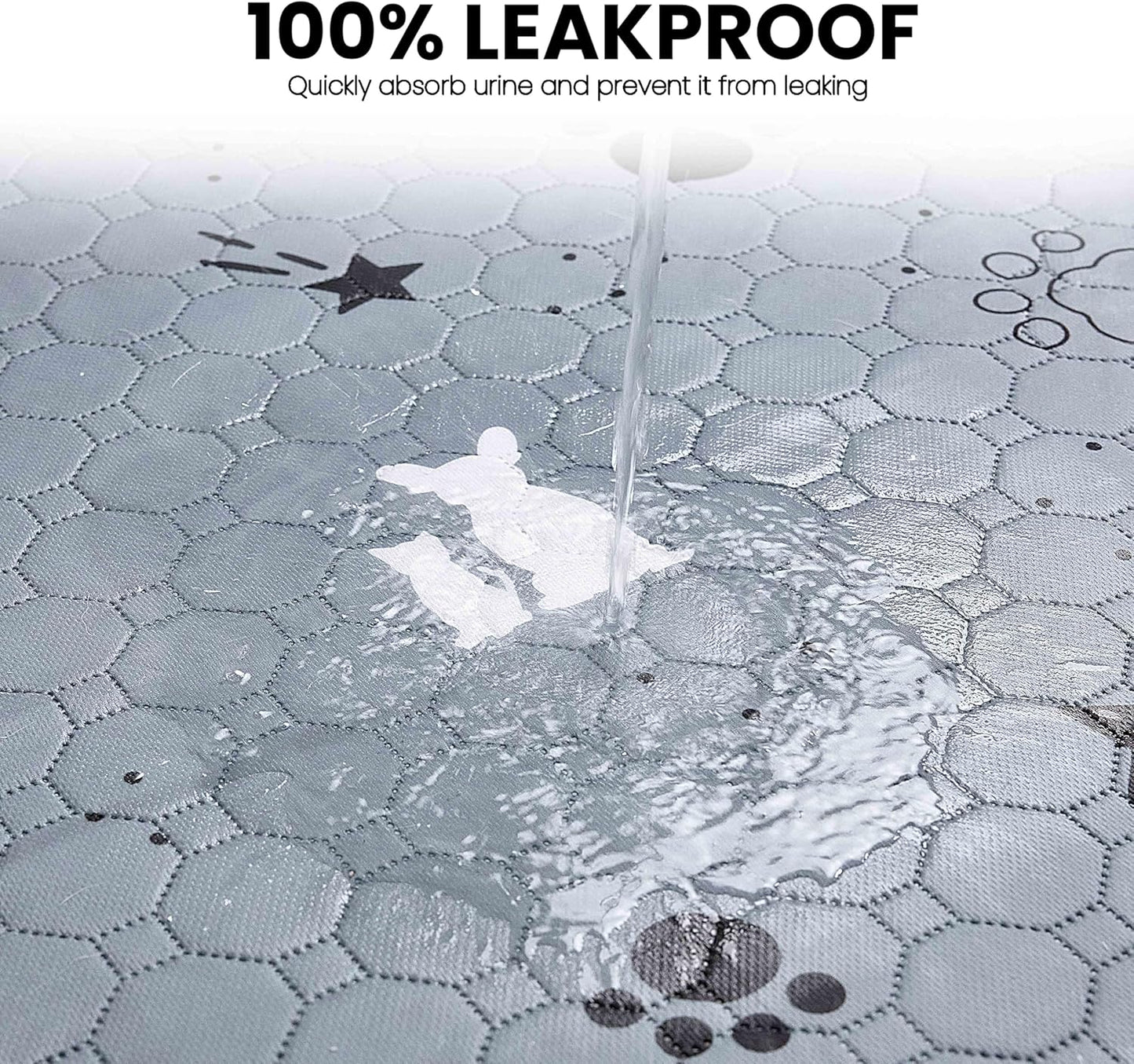 Gardner Pet Washable Dog Pee Pads,18'' x 24'' Non Slip Dog Mats with Great Urine Absorption, Reusable Puppy Pee Pads for Potty Training, 2 Pack