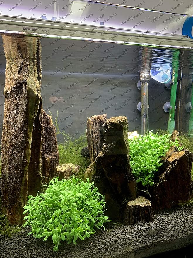 BEGONDIS Aquarium Decorations Fish Tank Artificial Green Water Plants Made of Soft Plastic, Safe for All Fish & Pets (Style-3)