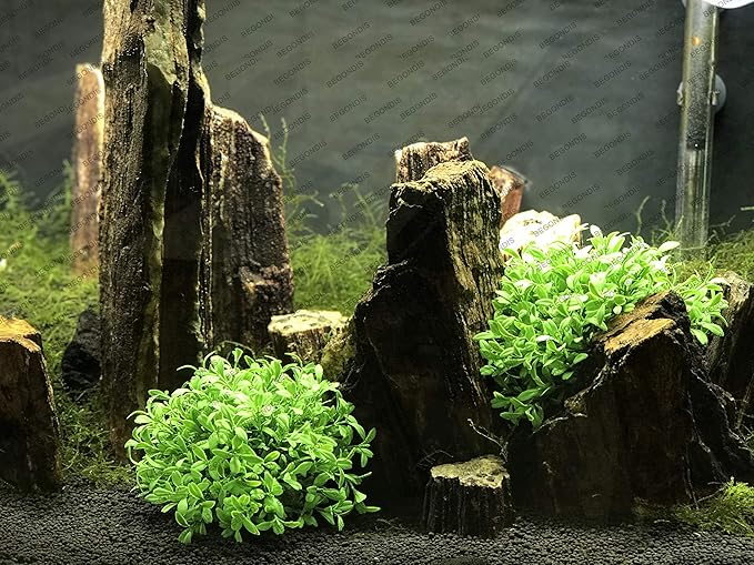 BEGONDIS Aquarium Decorations Fish Tank Artificial Green Water Plants Made of Soft Plastic, Safe for All Fish & Pets (Style-3)
