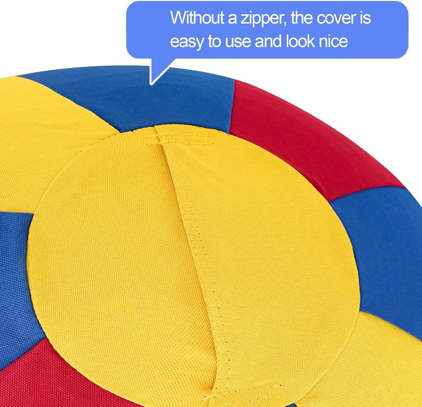 Herding Ball for Dogs Horse & Cover 25" Ball for Horses Large with Hand Pump for Play Horse Toys for Horses Stall, Red and Blue and Yellow