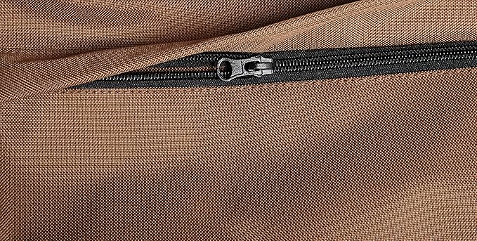 Amazon Basics Pet Car Booster Bucket Seat for Small Pets up to 25lbs, Machine Washable Cover, Clip-On Safety Leash, 18" x 18" x 16", Tan